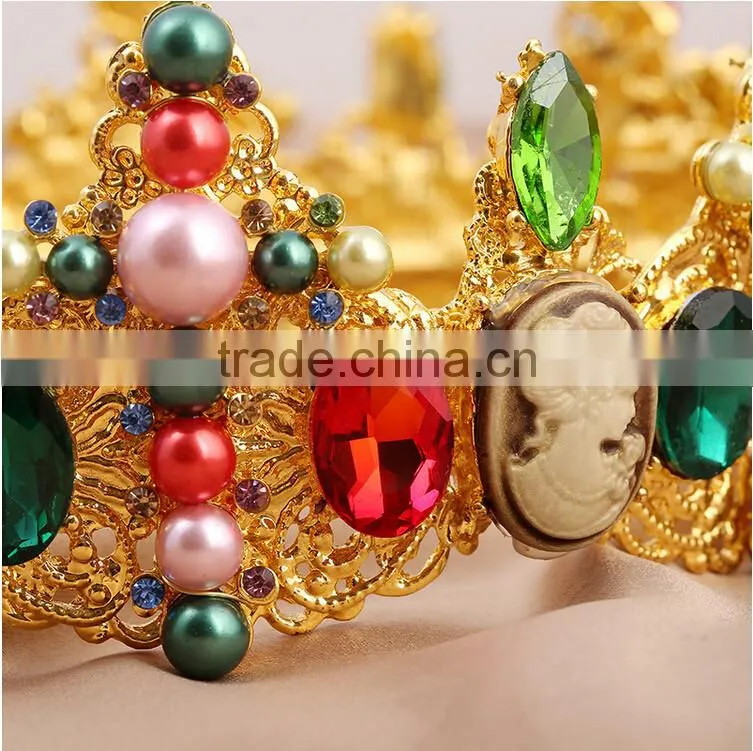 Hot Selling Bridal Jewelry Pageant Rhinestone Big Fashion Crown For Sale