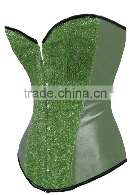 New Feeling Whole Sale Cheap Halloween hot sale mature Women Burlesque Waist Cincher Corset Purple Red Green Golden Blue Color