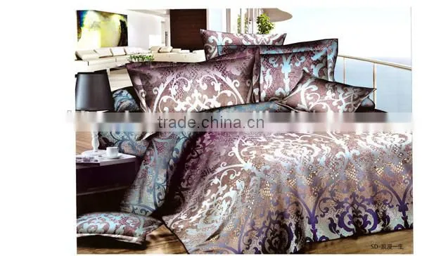 China Top selling luxury design fashionable bedding set/3D printed bedding set