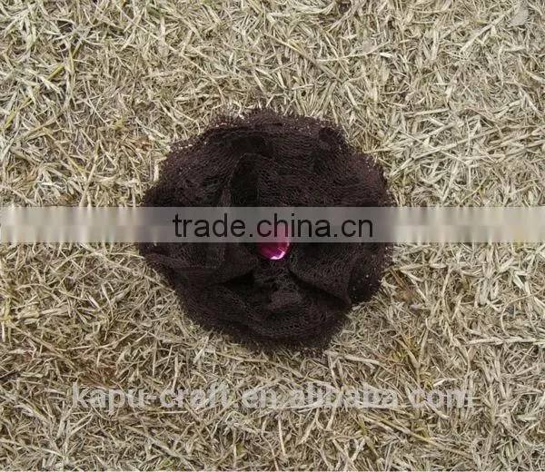 Hot sale plastic crystal flower headband for sale