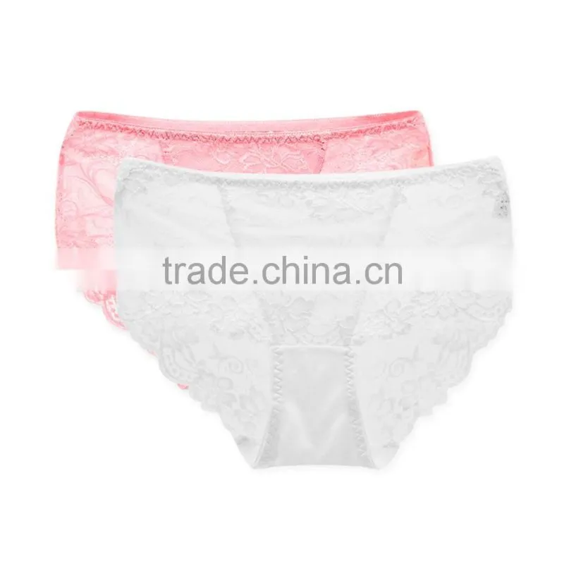 Factory High Quality 100% Silk Custom Sexy Fancy Woman Underwear