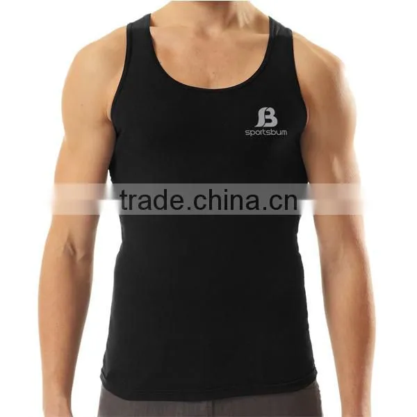 Custom Ring-Spun Rib Cotton Singlets for Men