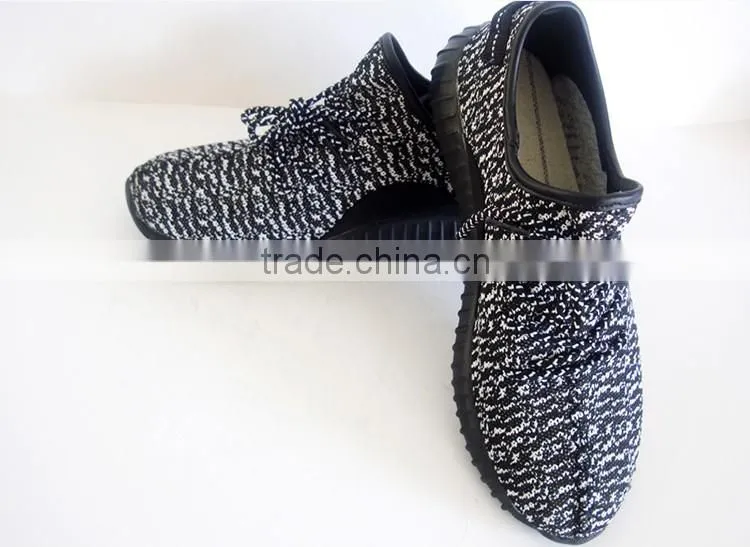 EVA outsole superior black and white color athletic men sneakers shoes 2017