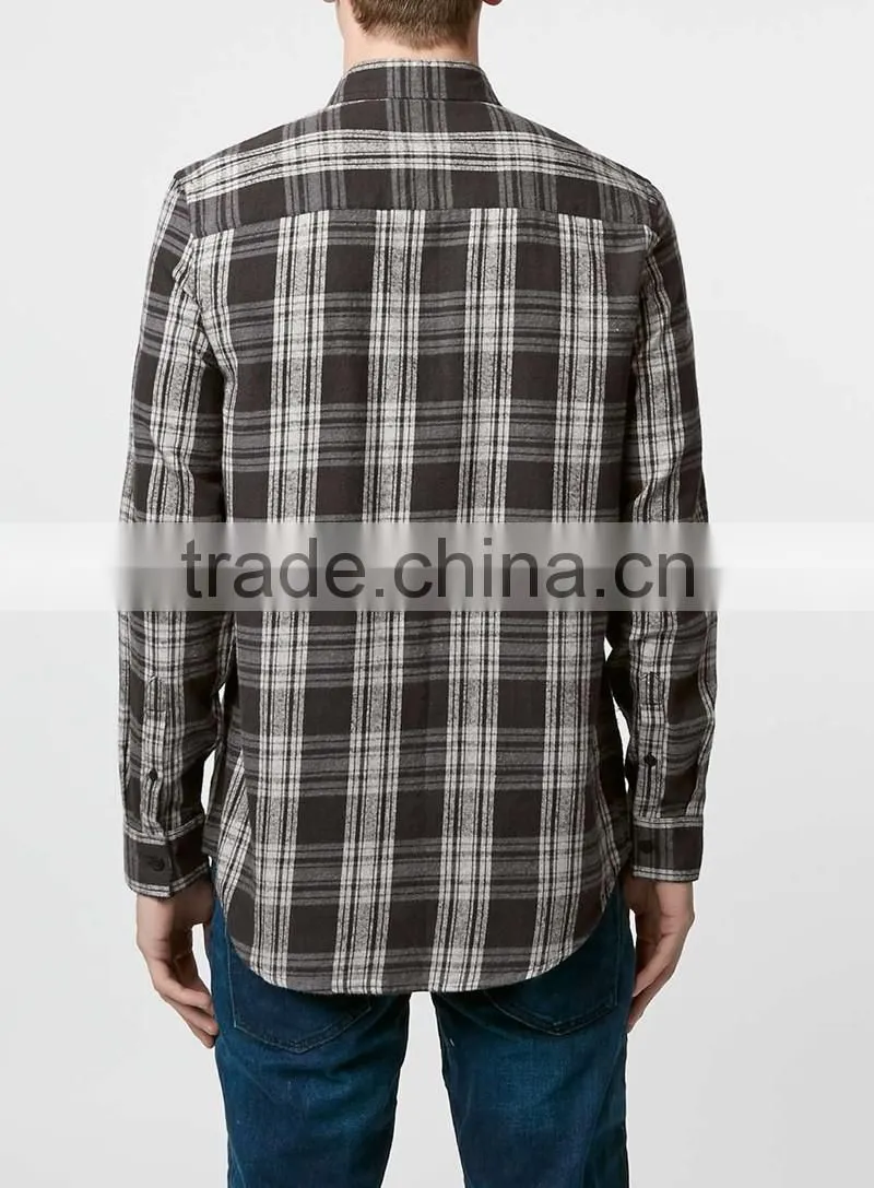 men Gingham Button Down Smart Shirt