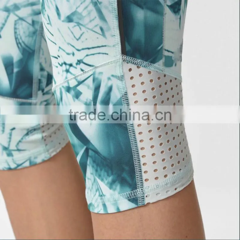 Custom Wholesale Gym Fitness & Body Building Yoga Wear Printed Shorts For Women