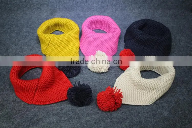 Fashion lovely all Acrylic soft comfortable small kitting children neckerchief