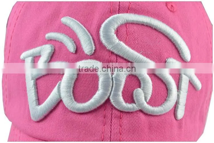 pink baseball hat
