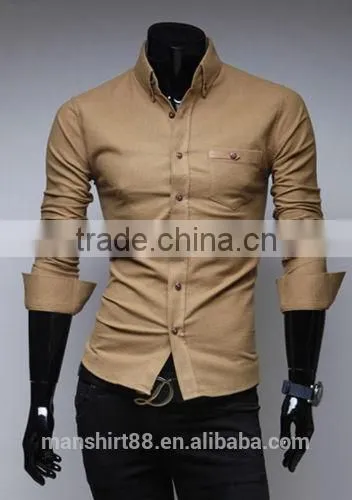2017 mens slim fit solid color dress button down african shirt
