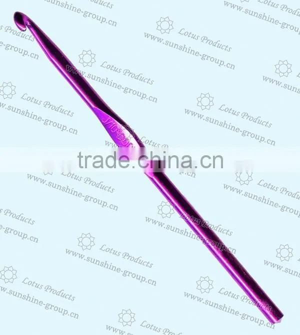 Aluminium Crochet Hook With Blister Card Packing Supply Various Size Crochet Hook