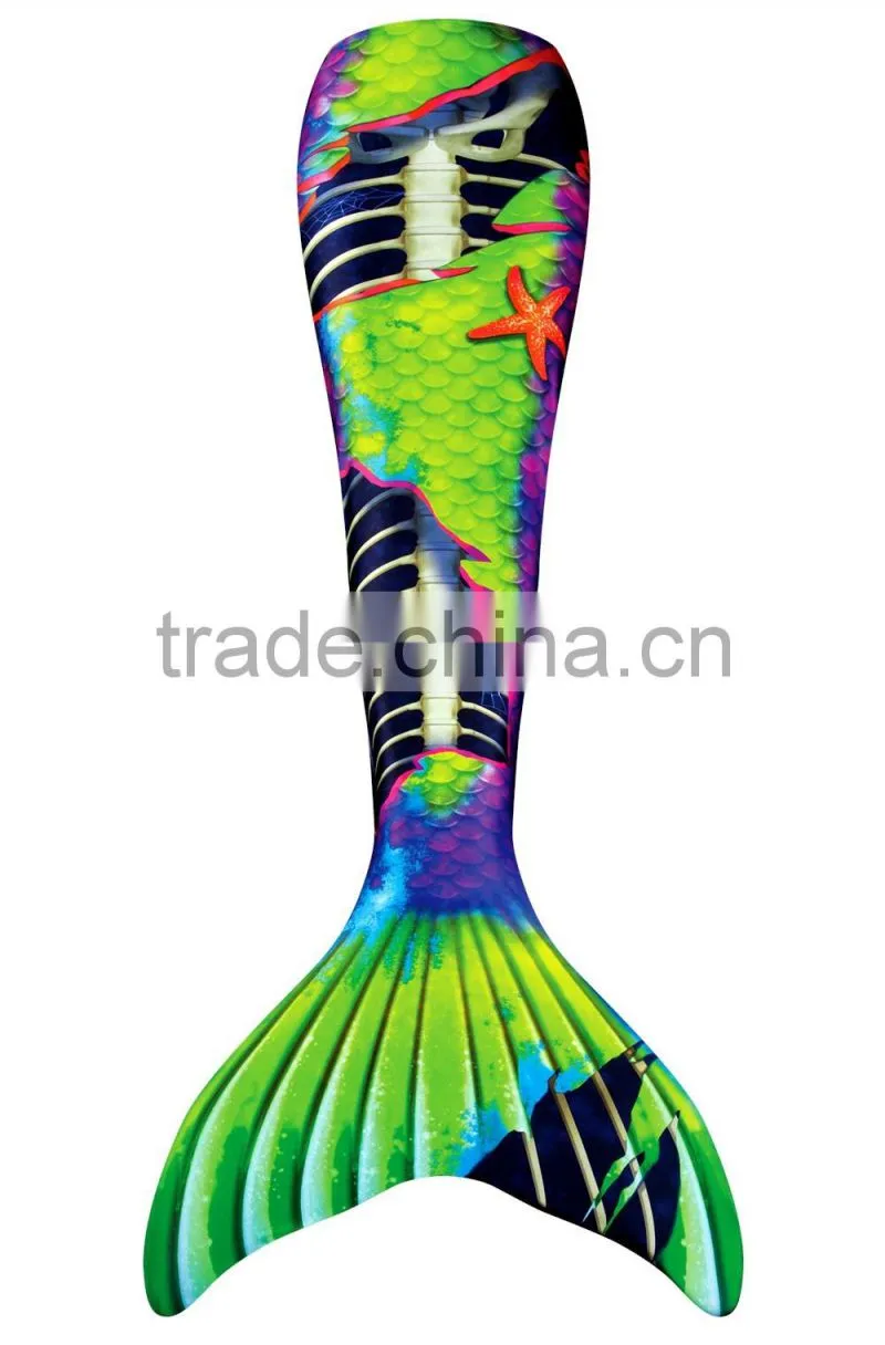 Custom mermaid swim outfit and mono fin(s m l xl XXL)