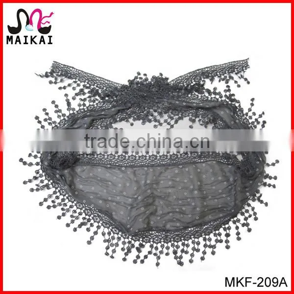 Elegant women's high fashion beautiful lace yiwu scarf