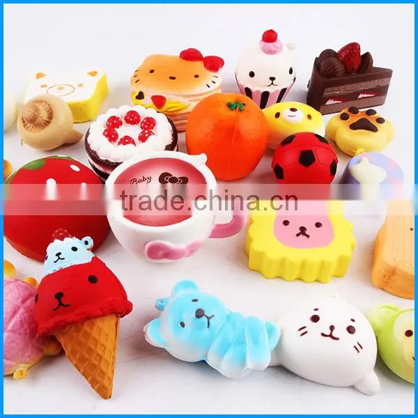 High quality squishy Kawaii toys 10pcs/set PU Soft slow rising squishy