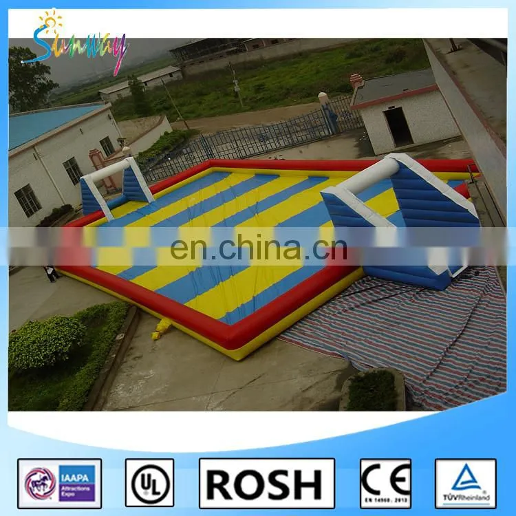 2016 Cheap price inflatable soccer field / inflatable football arena / inflatable soccer pitch for sale