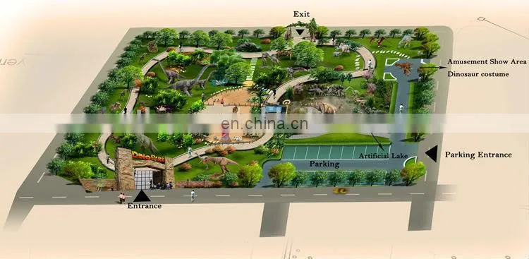 2016 Life size artificial animal for amusement park