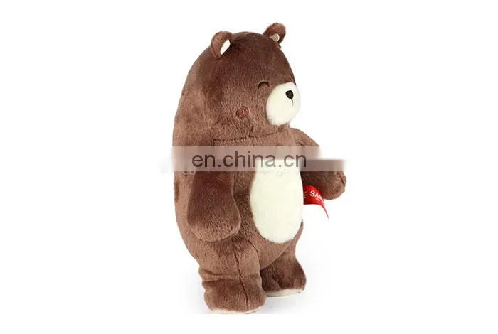 Best made cuddly brown plush stuffed bear soft toys