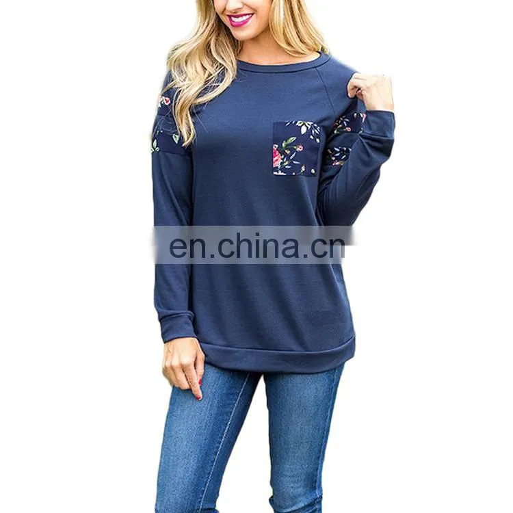 Latest Design Autumn Long Sleeve Printing Women Tops Blouse Shirt