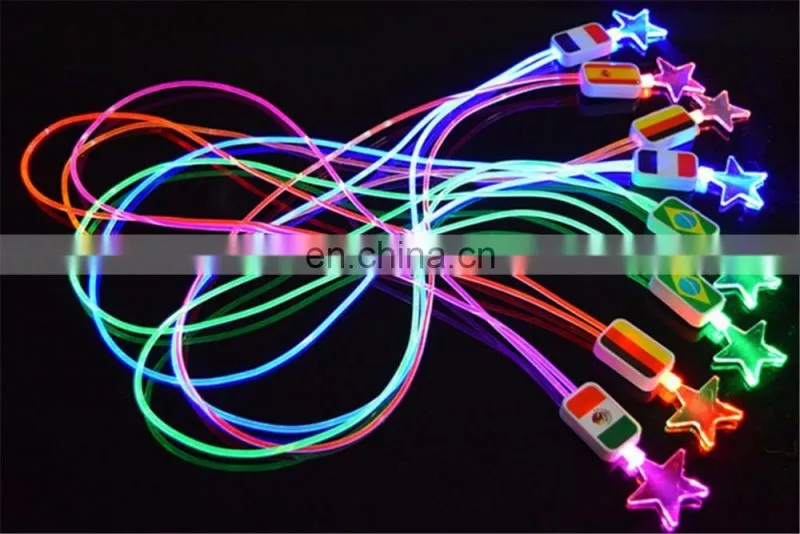 Hot sale custom lanyards promotional led lanyards Led Lights Lanyards