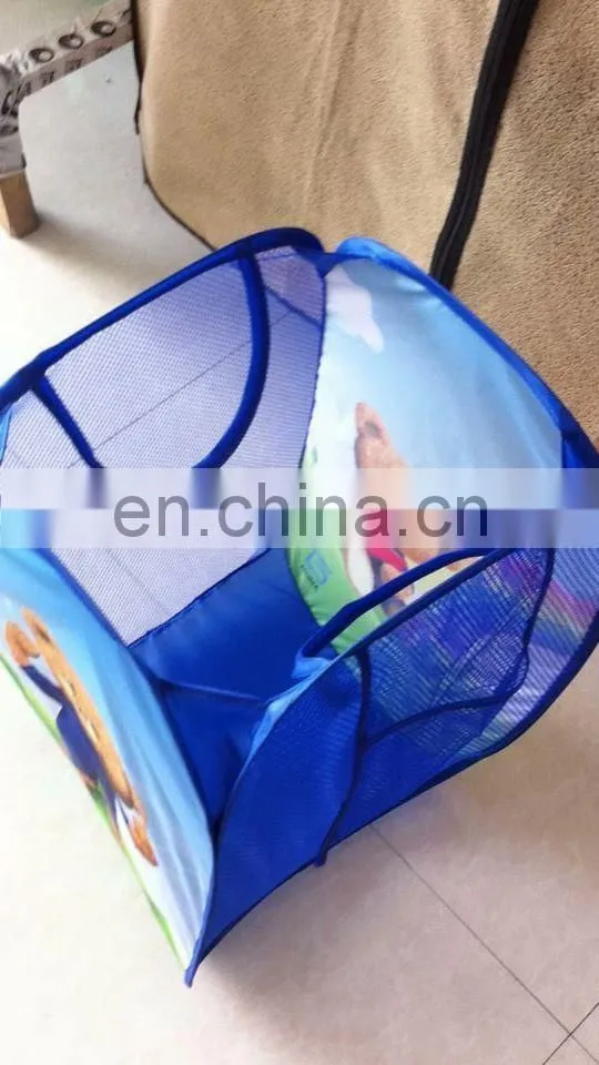 cheap customized foldable polyester laundry basket