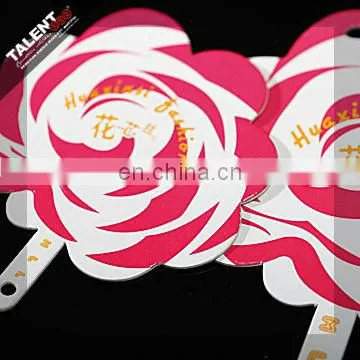 custom transparent screen printing PVC hang tag for garment
