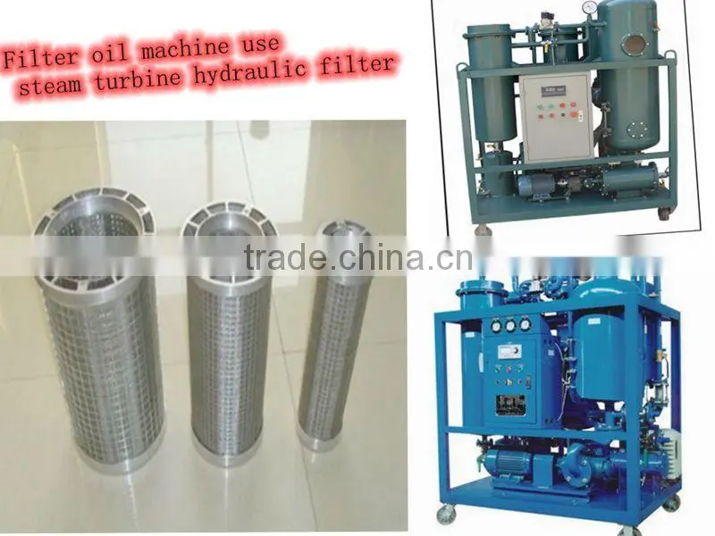 Terminal binocular oil filter cartridge/ Parallel filter /Steam turbine hydraulic filter