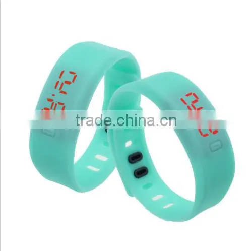 New Colorful Mens Womens Silicone LED Rubber Bracelet Touch Digital Wrist Watch