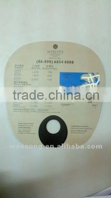 Plastic fan with beautiful pic printing