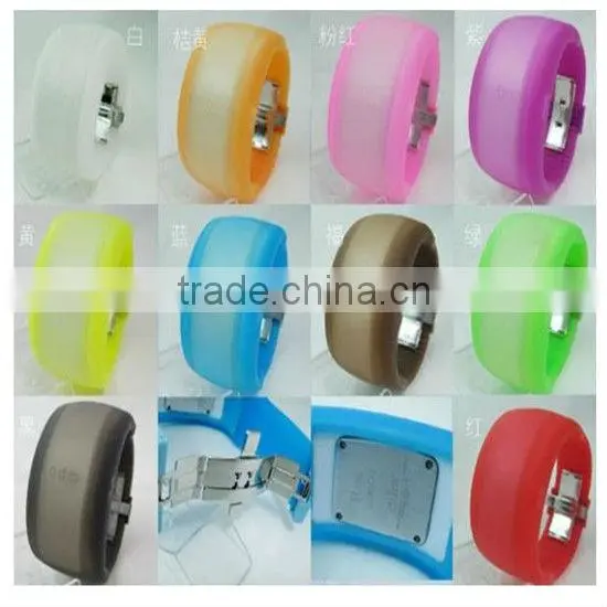 2013 Fashion silicone jelly watch candy odm watch
