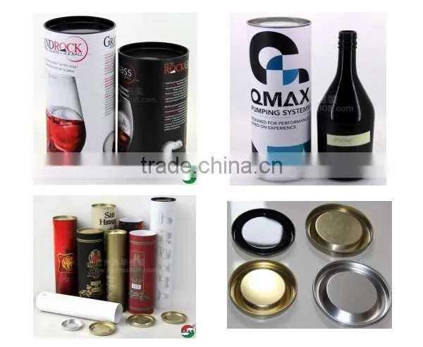 nice designed empty paper can for rice packaging
