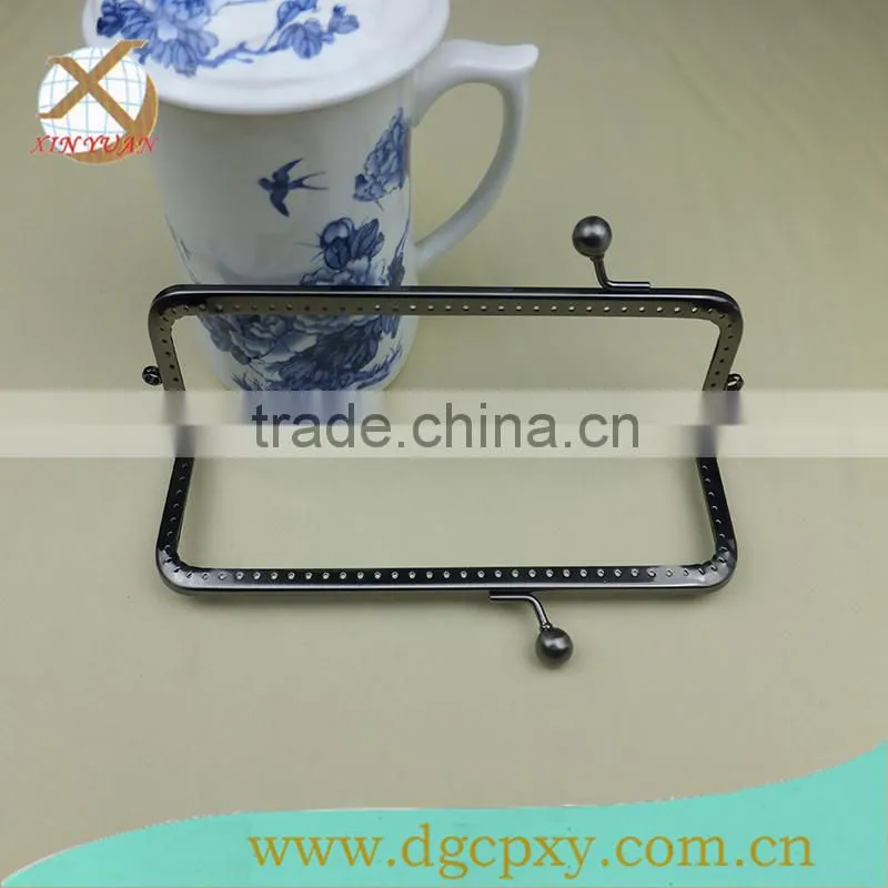 17.8*6.5cm gunmetal purse frame for handbag handle