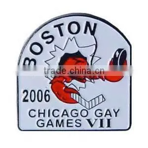 Simple custom Soft Enamel Metal Badge /Custom Soft Enamel Glitter Baseball Trading Pins Factory
