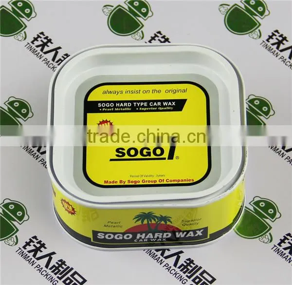 Carnauba Car Wax Packaging Metal Can