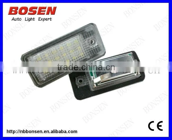 CE certified and resistor built in-side TDI car license plate led lamp