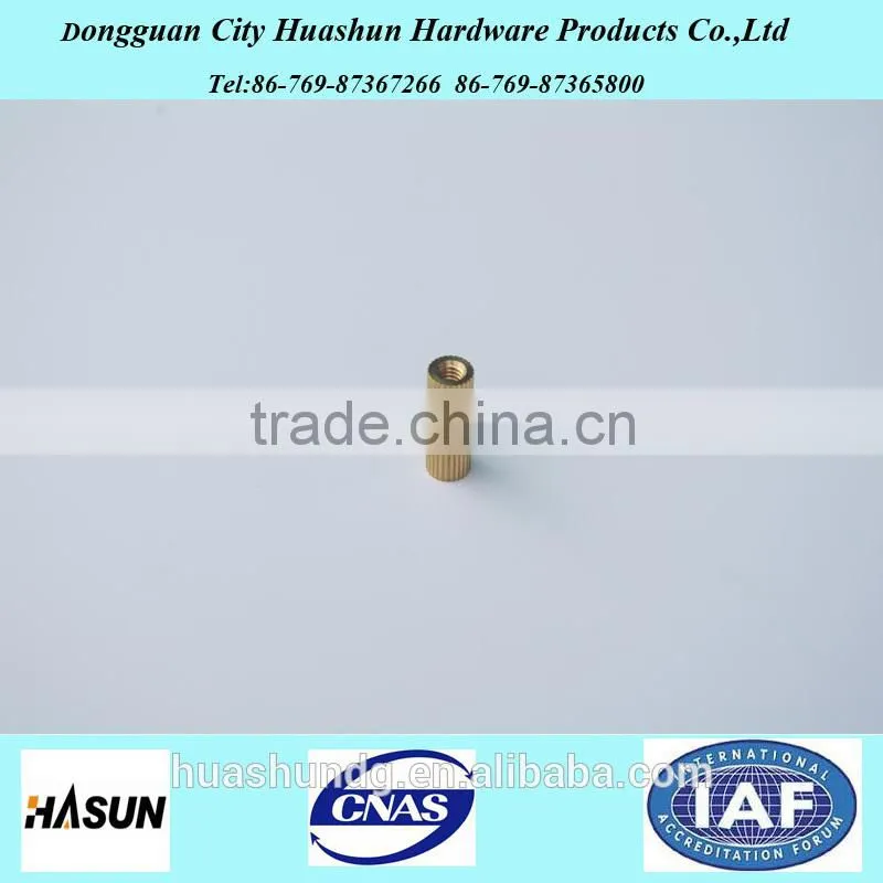 Precision manufacturing cnc machining brass insert, brass knob
