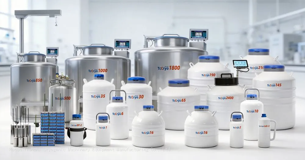 TcCryo liquid nitrogen tank cell storage manufacturer