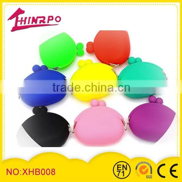 cheap Silicone coin purse with different colors
