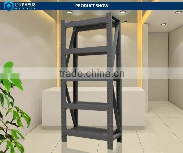 Custom style supermarket steel storage shelf heavy duty rack