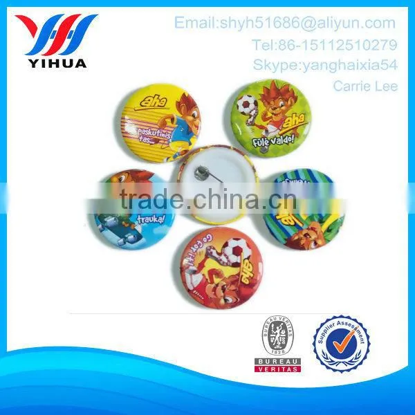 Custom plastic easy button with pin