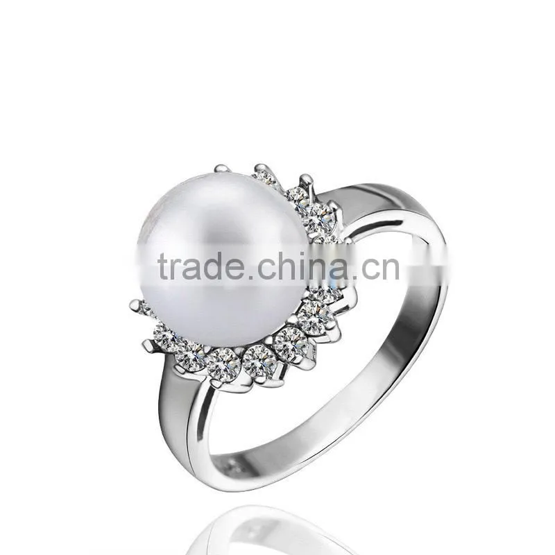925 sterling silver jewelry natural pearl rings wholesale