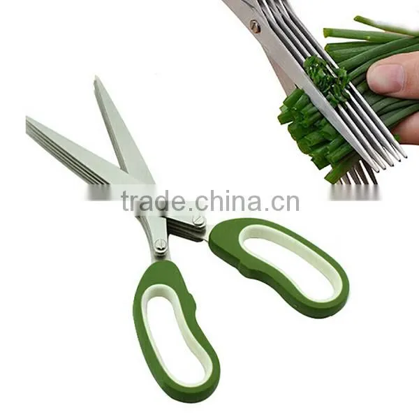 Durable use Best selling herb scissors 5 blades herb scissors kitchen scissors Kitchen Shears
