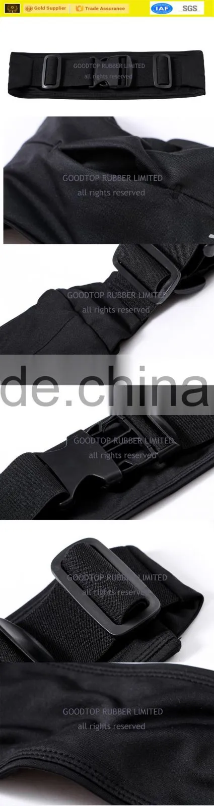 Sports fitness running belt lycrafactory OEM with logo