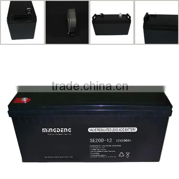 Chinese low cost 2v solar wind system high efficiency and high quality 12v200ah wind solar hybrid power system
