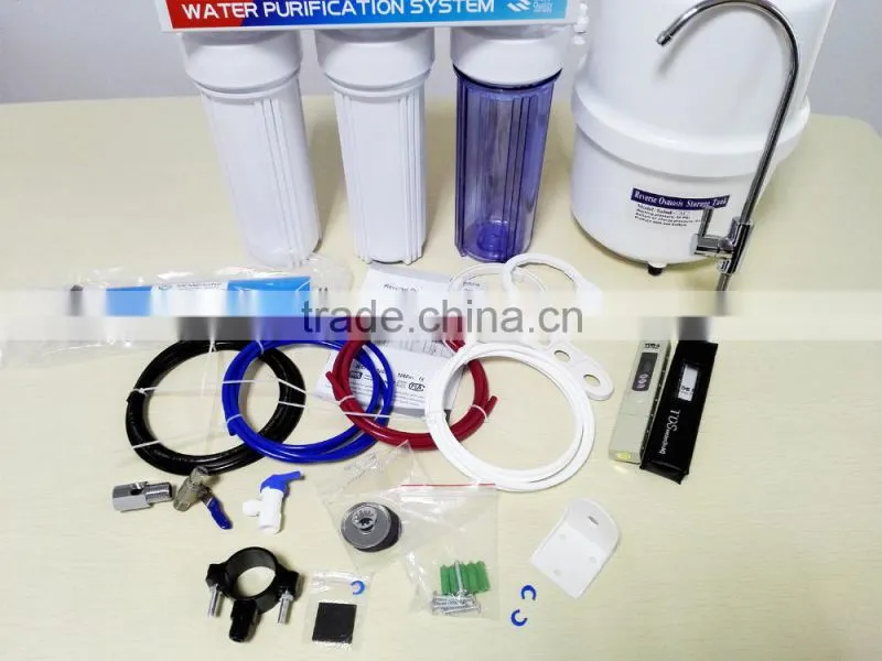 6-Stage 75GPD Reverse Osmosis Alkaline PH Water Filter System