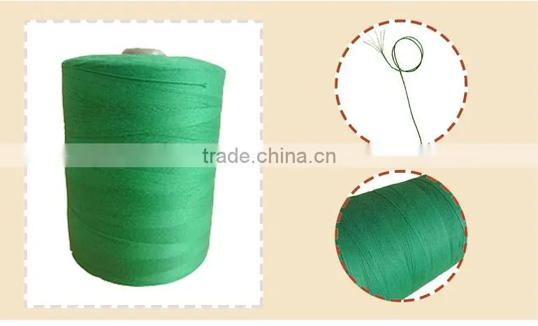 Customized colorful green polyester sewing thread