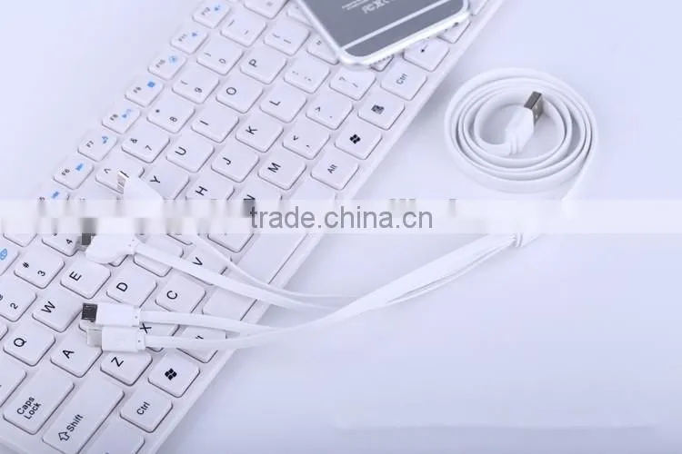 Top quality 4 in 1 charging data micro usb cable for iphone