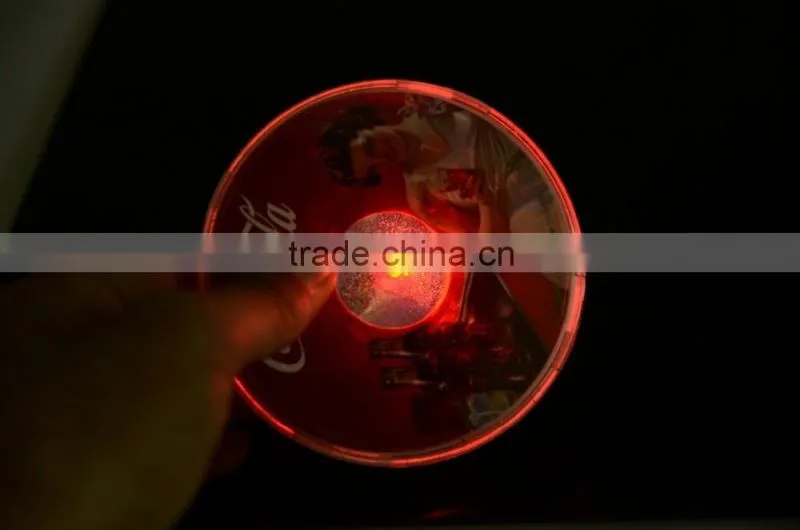 ktv blinking coaster LED Coaster Wholesale LED Flashing Coasters