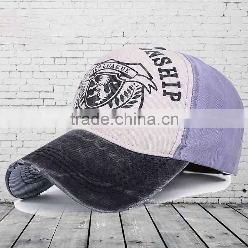 Wholesales custom cotton distressed washed baseball cap
