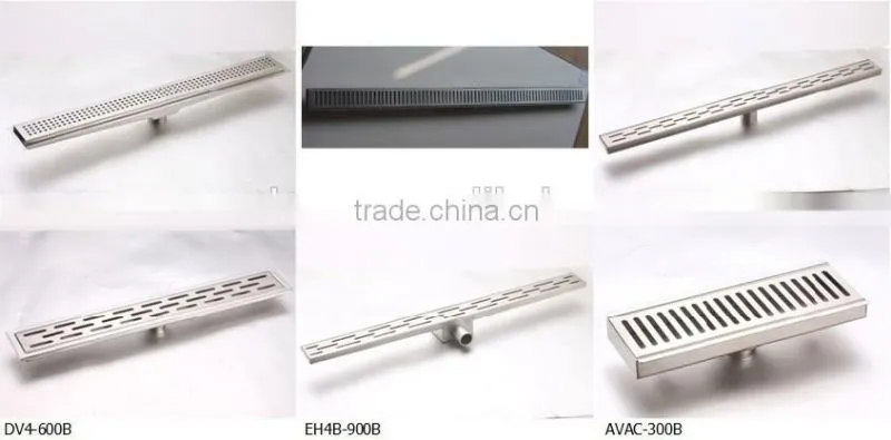 H Series Commercial Combined Stainless Steel 304 Linear Floor Drain For Small Pools And SPA Application