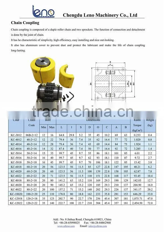 High Quality Roller Chain Coupling