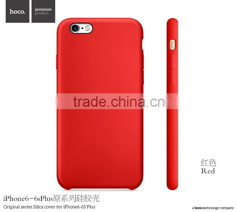 HOCO Original Series Soft Silicone Case for iPhone 6s Anti Shock TPU Full Rubber Back Cover for iPhone 6 4.7 MT-5747