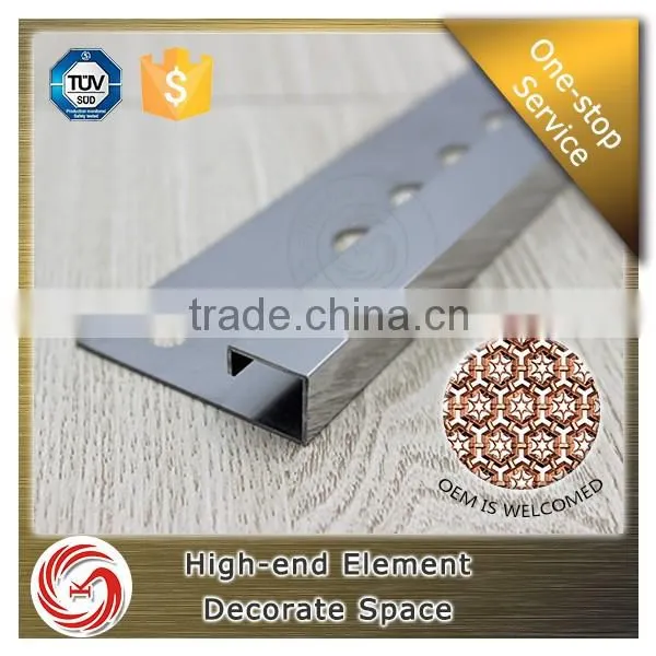 China direct sale decorative stainless steel tile trim